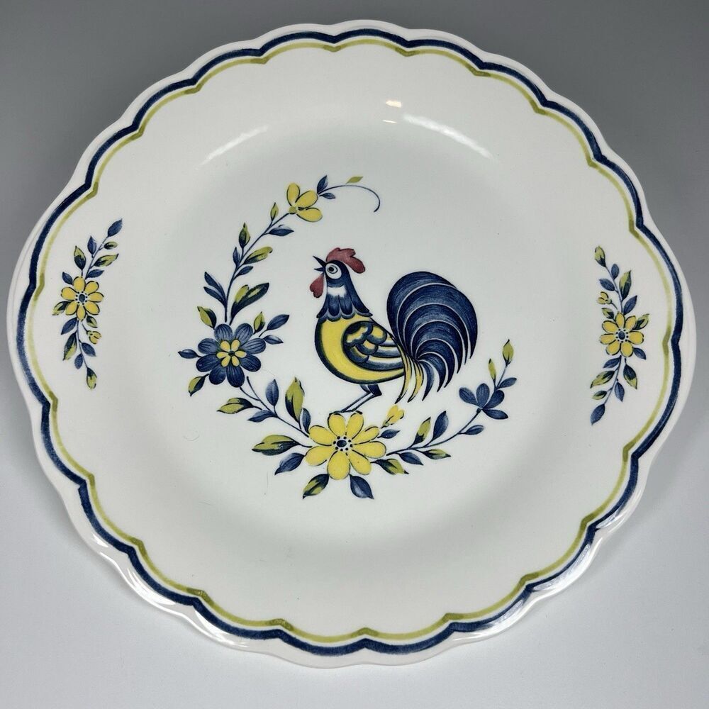 Vintage Nikko Japan Rooster Early Bird 11 1/4" Serving Plate Platter